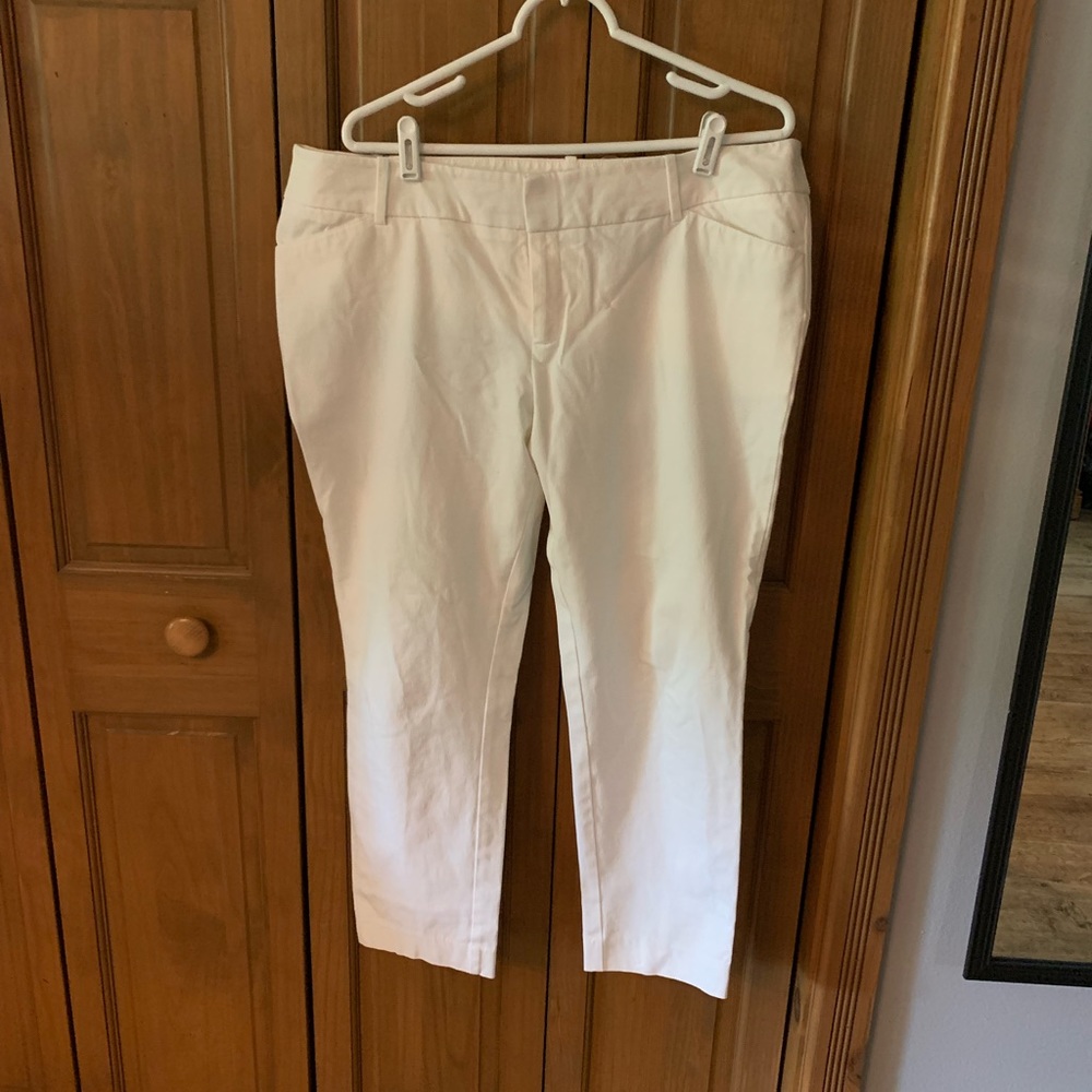 Classic White Crop Pants